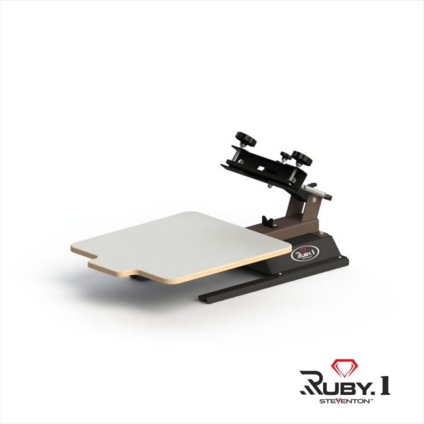 Ruby 1, 1 color 1 station table top screen printing machine