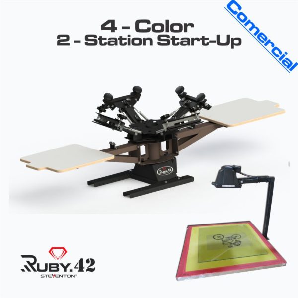 4 Color 2 Station Start-Up Screen Print Shop / Screen print Equipment