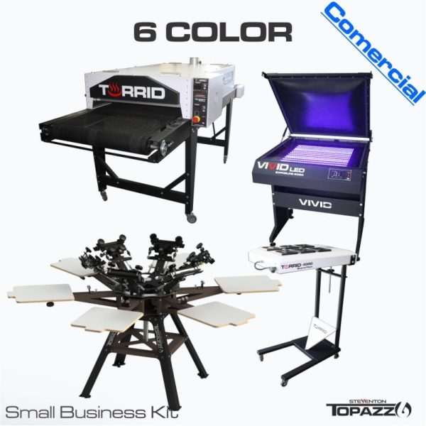 6 Color Small Business Screen Print Shop