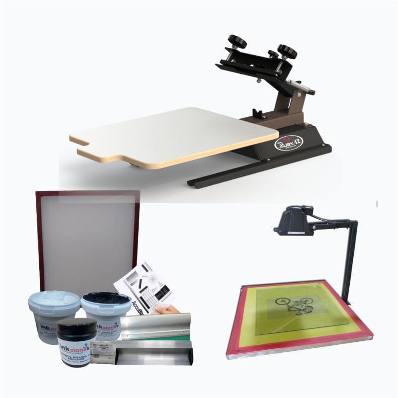 Ruby 1 Screen Print Starter Kit 1 1 COLOR 1 STATION Screen Print Starter Kit WITH SUPPLIES