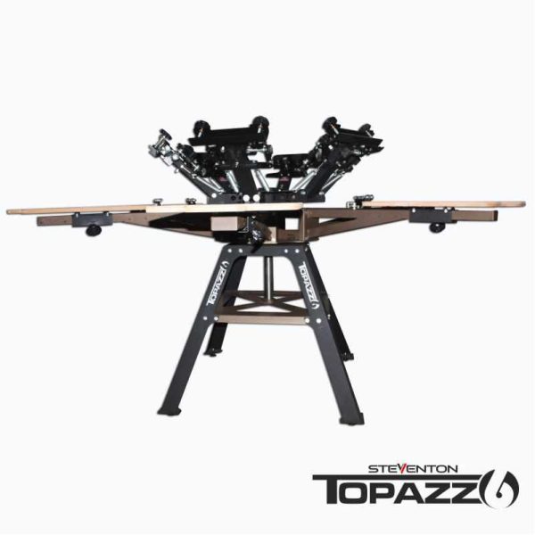 Topazz 6 Screen Printing machine with micro registration