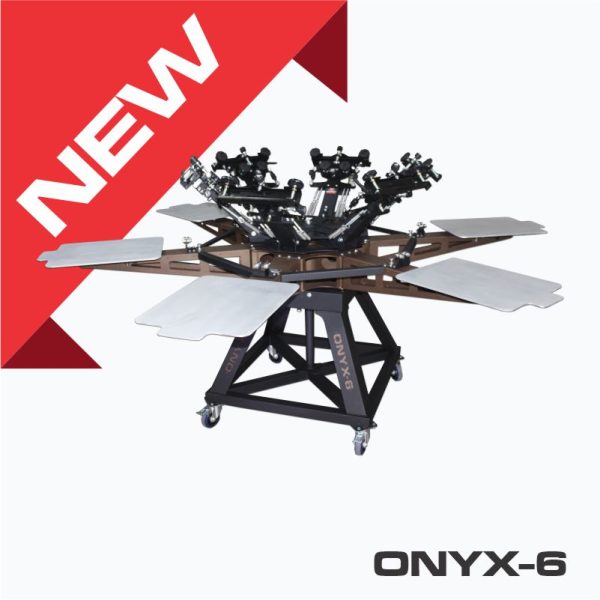Onyx-6, 6 Color 6 Station Screen Printing machine with micro registration